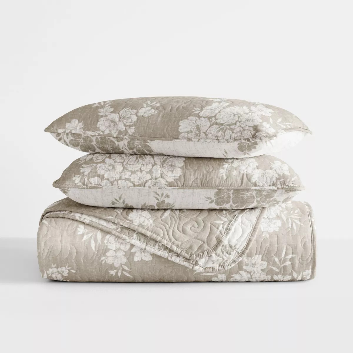 Ultra-Soft Microfiber Quilt Set – Bedding in Distressed Bouquet Design by Becky Cameron, Distre... | Target