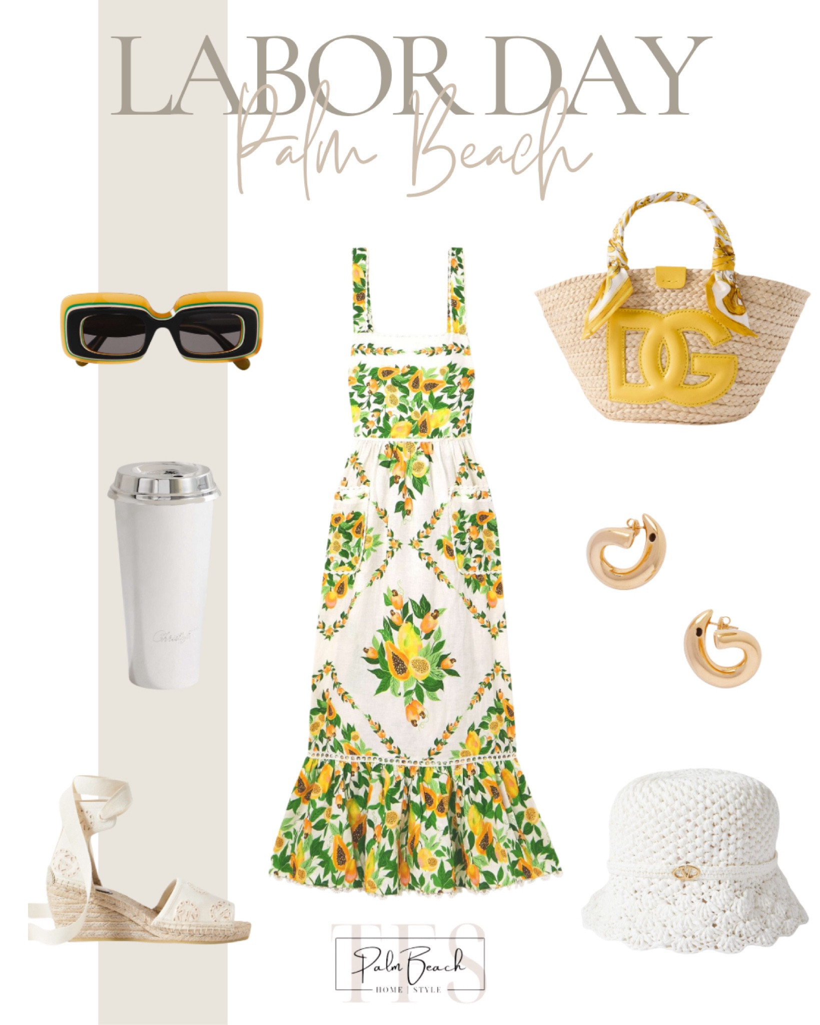 🌊 This Labor Day, shine in vibrant Palm Beach vibes from @netaporter Stylish comfort! ☀️ #LaborDayChic #laborday #tfs #palmbeach #outfit 

#LTKItBag #LTKParties #LTKStyleTip