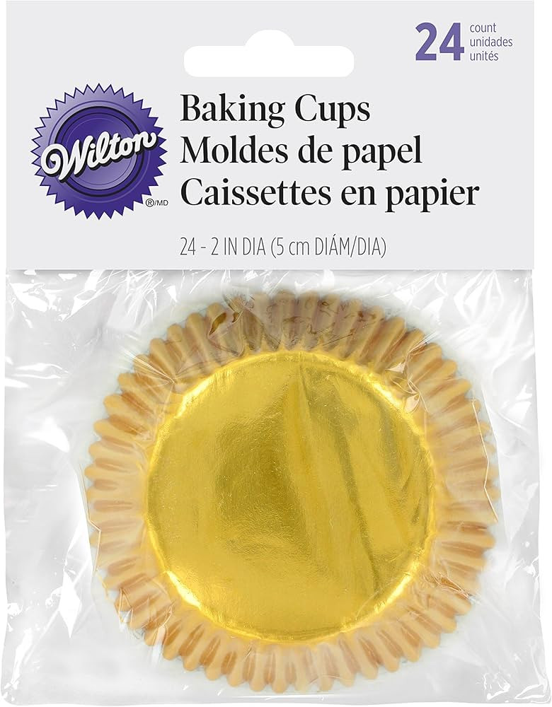 Wilton BAKECUPS GOLD FOIL 24CT, Standard (415-206) | Amazon (US)