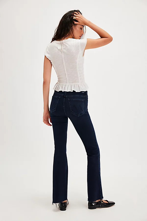 MOTHER The Weekender Frayed Flare Jeans | Free People (Global - UK&FR Excluded)