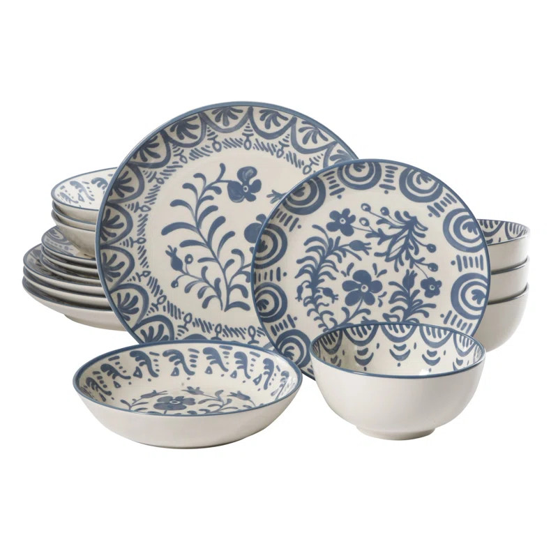 Bloomhouse – 2-Time Oprah’s Favorite Things – Valencia Flor 16 Piece Dinnerware Set, Artisa... | Wayfair North America