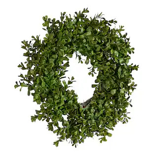 13" Green Boxwood Wreath | Michaels Stores