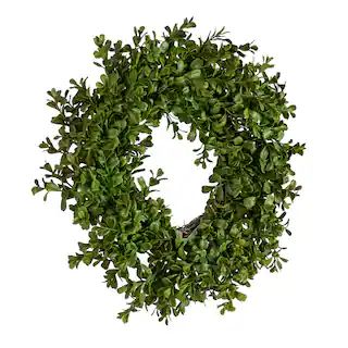 13" Green Boxwood Wreath | Michaels Stores