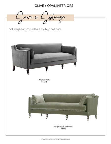 Would you save or splurge on this velvet bench sofa?!
.
.
.
Walmart 
Kathy Kuo Home
Gray Velvet 
Green Velvet
Bench Sofa
Eclectic Design
Moody


#LTKfamily #LTKhome #LTKstyletip