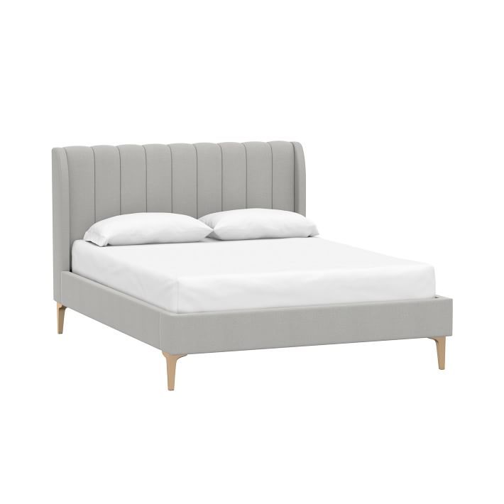 Avalon Channel Stitch Upholstered Bed | Pottery Barn Teen