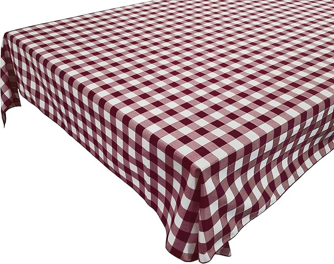 lovemyfabric Gingham/Checkered Cotton Blend Italian Restaurant Style for Picnic Party and Dinner ... | Amazon (US)