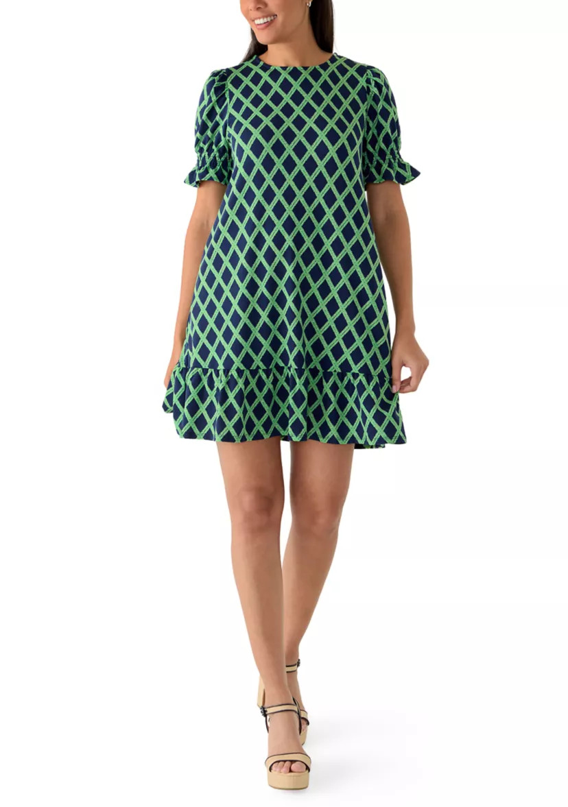 Women's Smocked Sleeve Baby Terry Dress | Belk