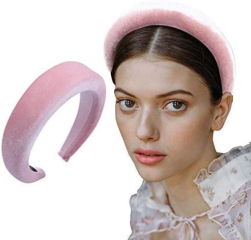 Thick Velvet Women Headbands 90s Hair Accessories Head Band Fashion Headwear Wide Plastic Hairban... | Amazon (US)