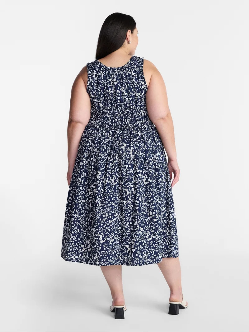 Terra & Sky Women's Plus Sleeveless Smocked Dress, Sizes-0X-5X | Walmart (US)