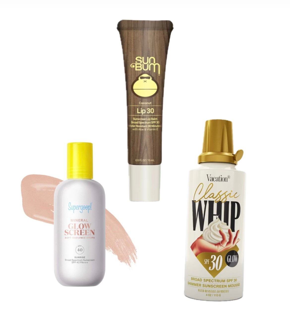 New Product In ☀️
… from some fave sun care lines! Vacation has a new Whip in ‘glow’, Supergoop is doing a mineral version of their popular ‘Glowscreen’ and Sun Balm’s got a new lip balm!



#LTKBeauty #LTKSeasonal #LTKSwim