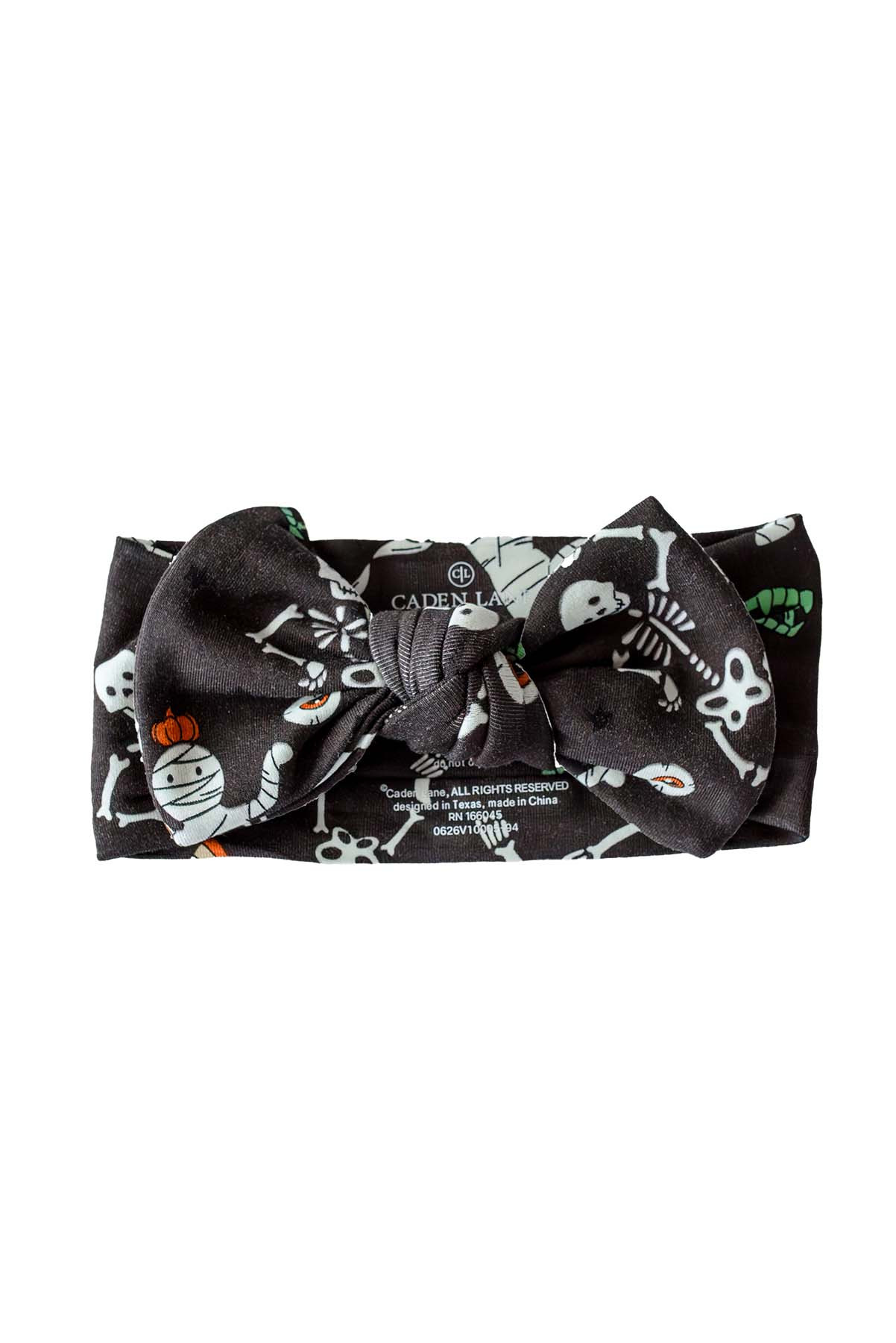 Halloween Glow-in-the-Dark Knit Large Bow Headwrap | Eye Want Candy | Caden Lane