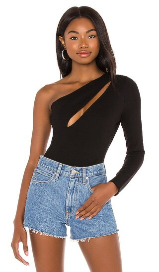 Aaliyah Bodysuit in Black | Revolve Clothing (Global)