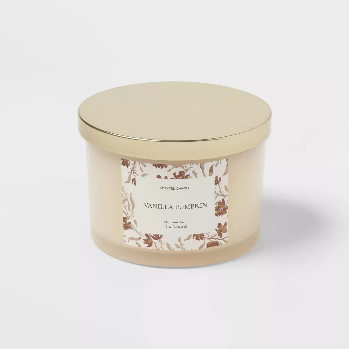 12oz Lidded Glass Jar Vanilla Pumpkin - Threshold™ | Target