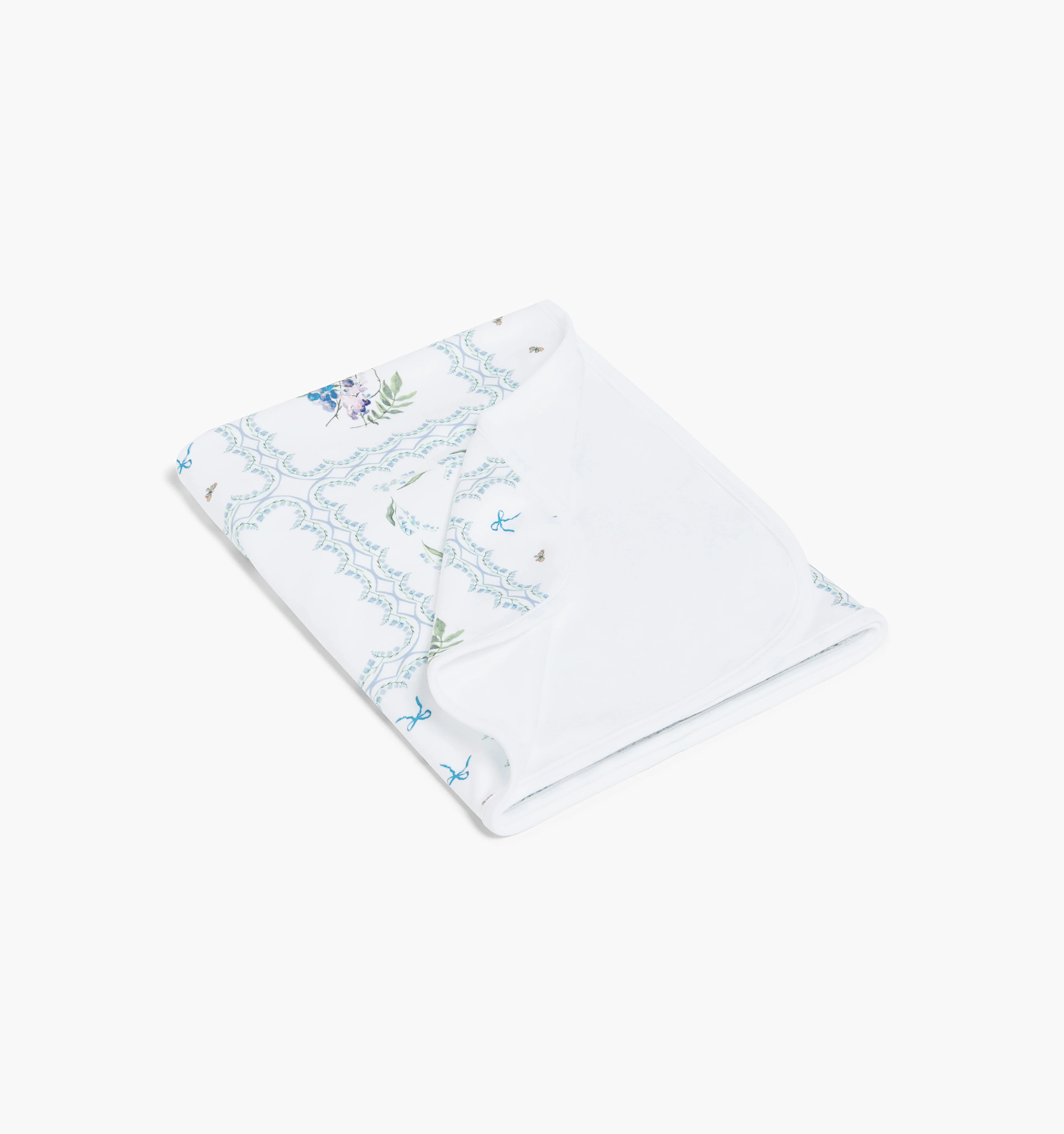 The Baby Blanket - White Floral Patchwork | Hill House Home US