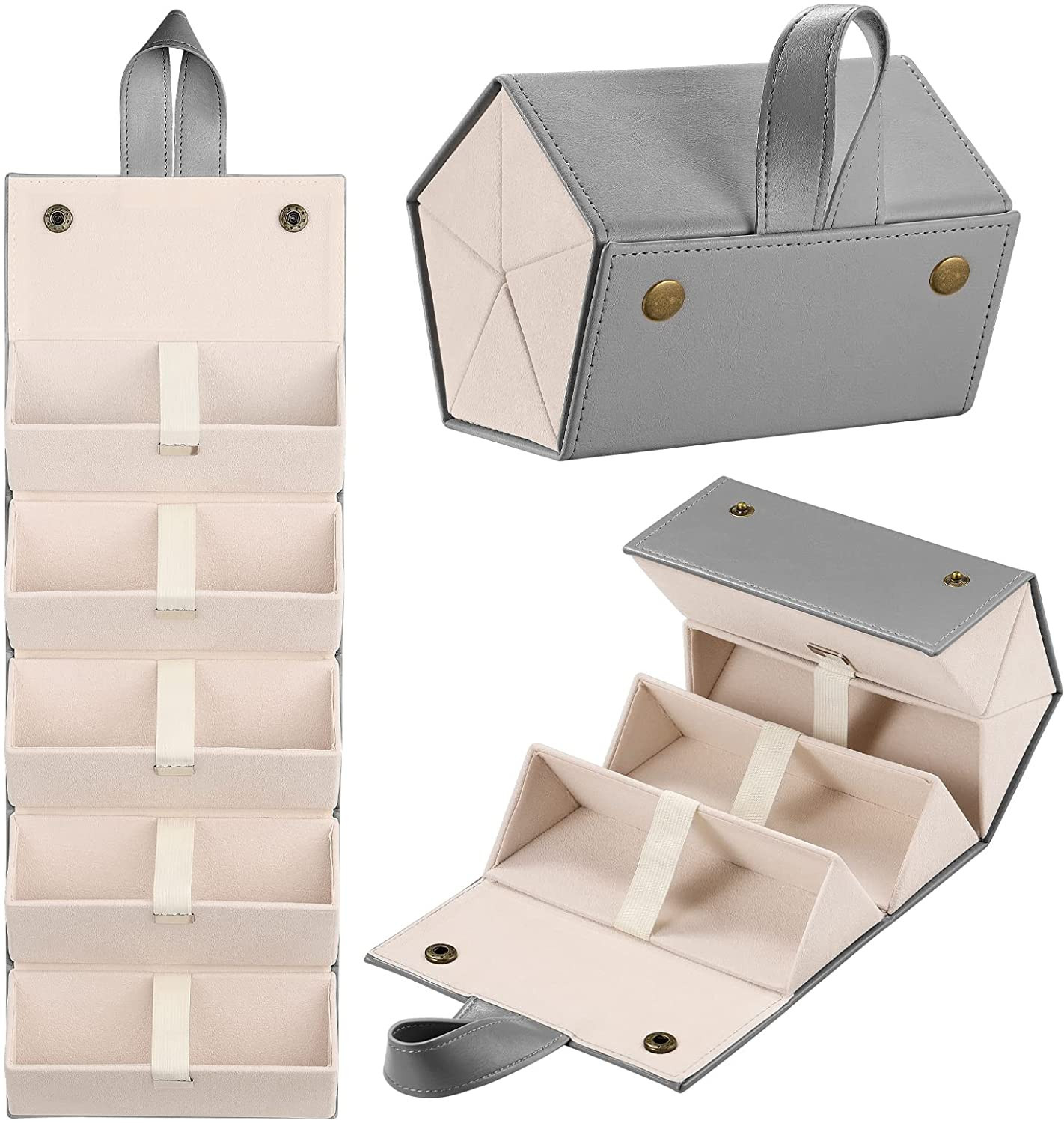 MoKo Sunglasses Organizer with 5 Slots, Travel Glasses Case Storage Portable Sunglasses Storage C... | Amazon (US)