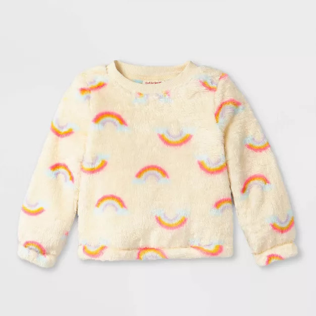 Toddler Girls' Sherpa Pullover Sweatshirt - Cat & Jack™ | Target