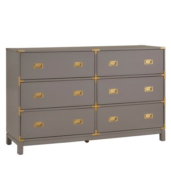 Kedric 6-drawer Gold Accent Dresser by iNSPIRE Q Bold | Bed Bath & Beyond