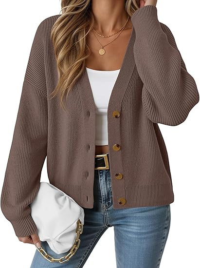 LILLUSORY Cardigan Sweaters for Women 2025 Fall Fashion Oversized Lightweight Sweater Knit Work C... | Amazon (US)