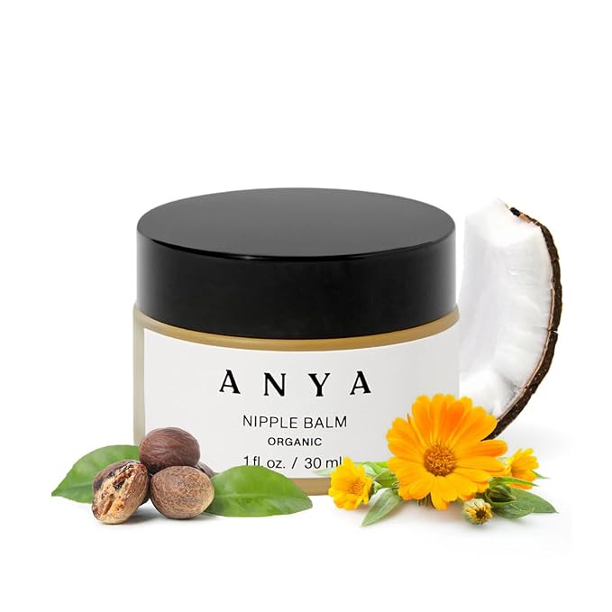 ANYA Organic Nipple Balm for Breastfeeding - 100% Vegan, Organic, Lanolin-Free. Nipple Cream to s... | Amazon (US)