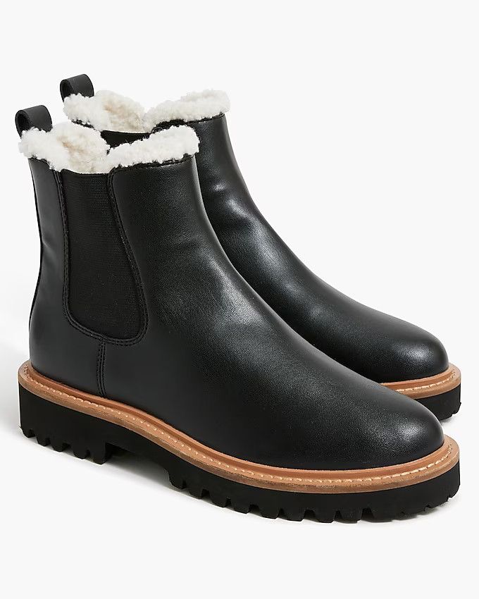 Sherpa-lined Chelsea boots | J.Crew Factory