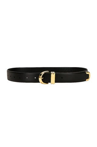 KHAITE Skinny Bambi Belt in Black | FWRD 