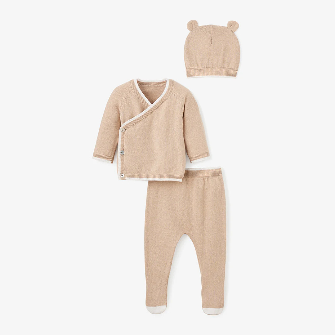 Camel Cashmere Baby Layette Set | Elegant Baby