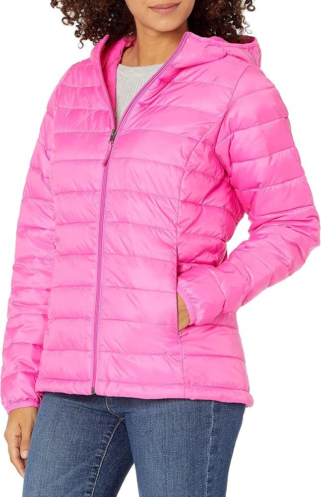 Amazon Essentials Women's Lightweight Long-Sleeve Full-Zip Water-Resistant Packable Hooded Puffer... | Amazon (US)
