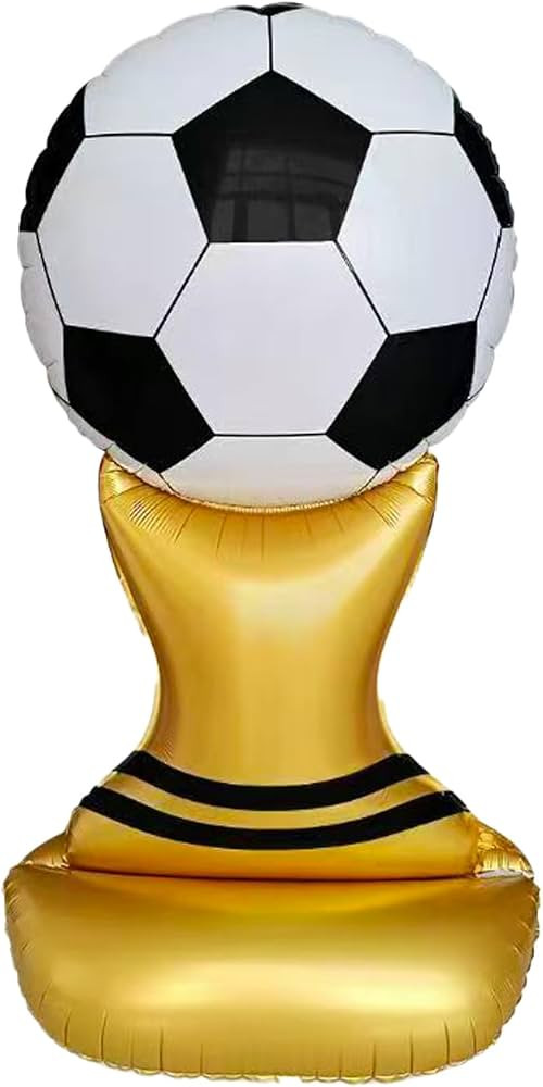 60 Inch Giant Standing Soccer Trophy Aluminum Film Balloon-Suitable for Graduation Ceremonies,Bab... | Amazon (US)