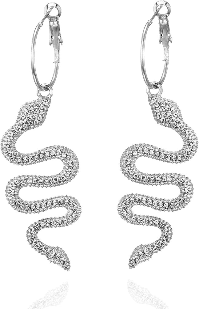 Balirek Snake Earrings 14K Gold Plated Dangle Earrings Personalized Punk Animal Hypoallergenic Fashi | Amazon (US)