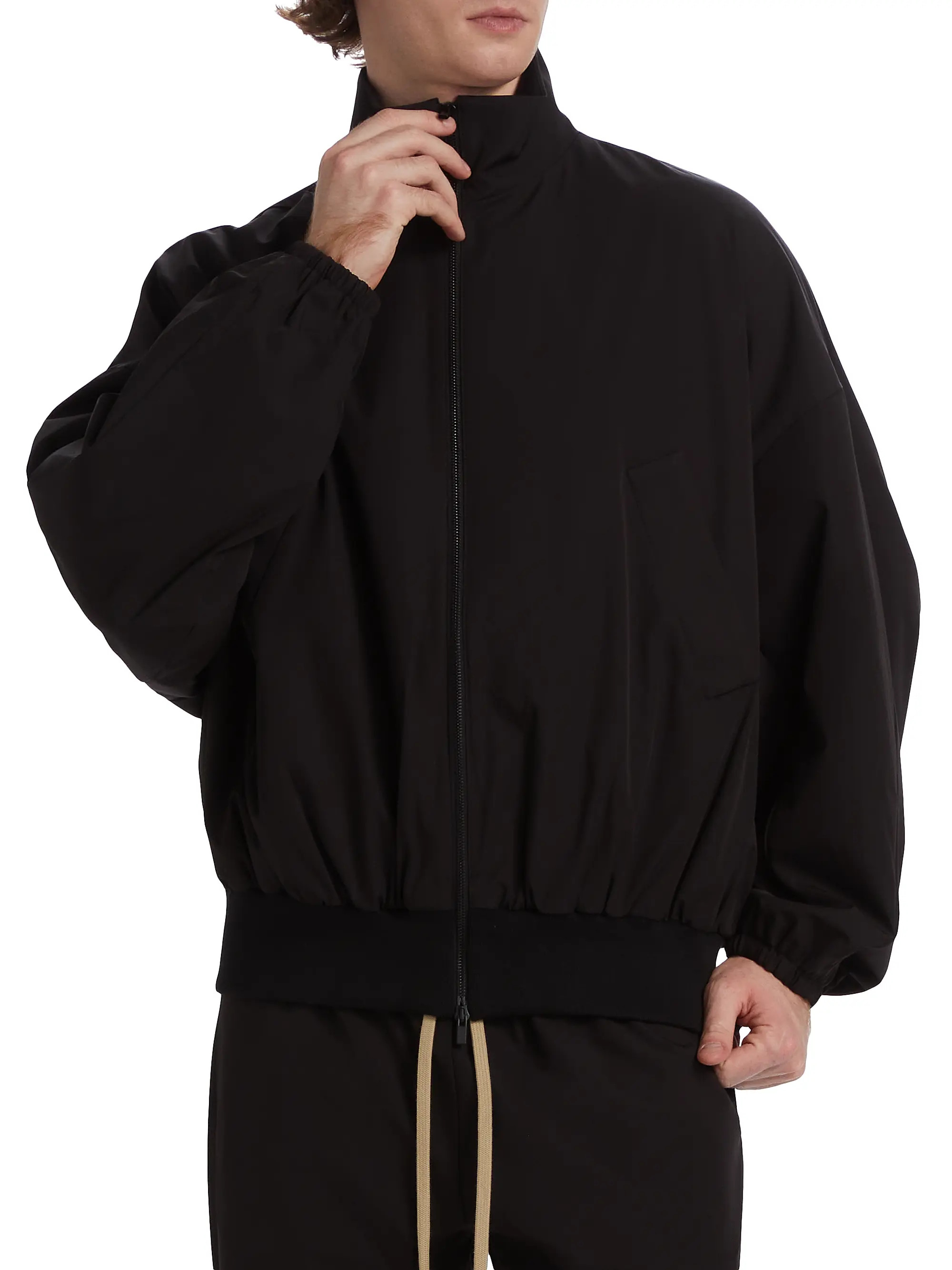 High Neck Vented Track Jacket | Saks Fifth Avenue