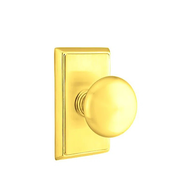 Privacy Providence Knob with Rectangular Rose | Wayfair North America