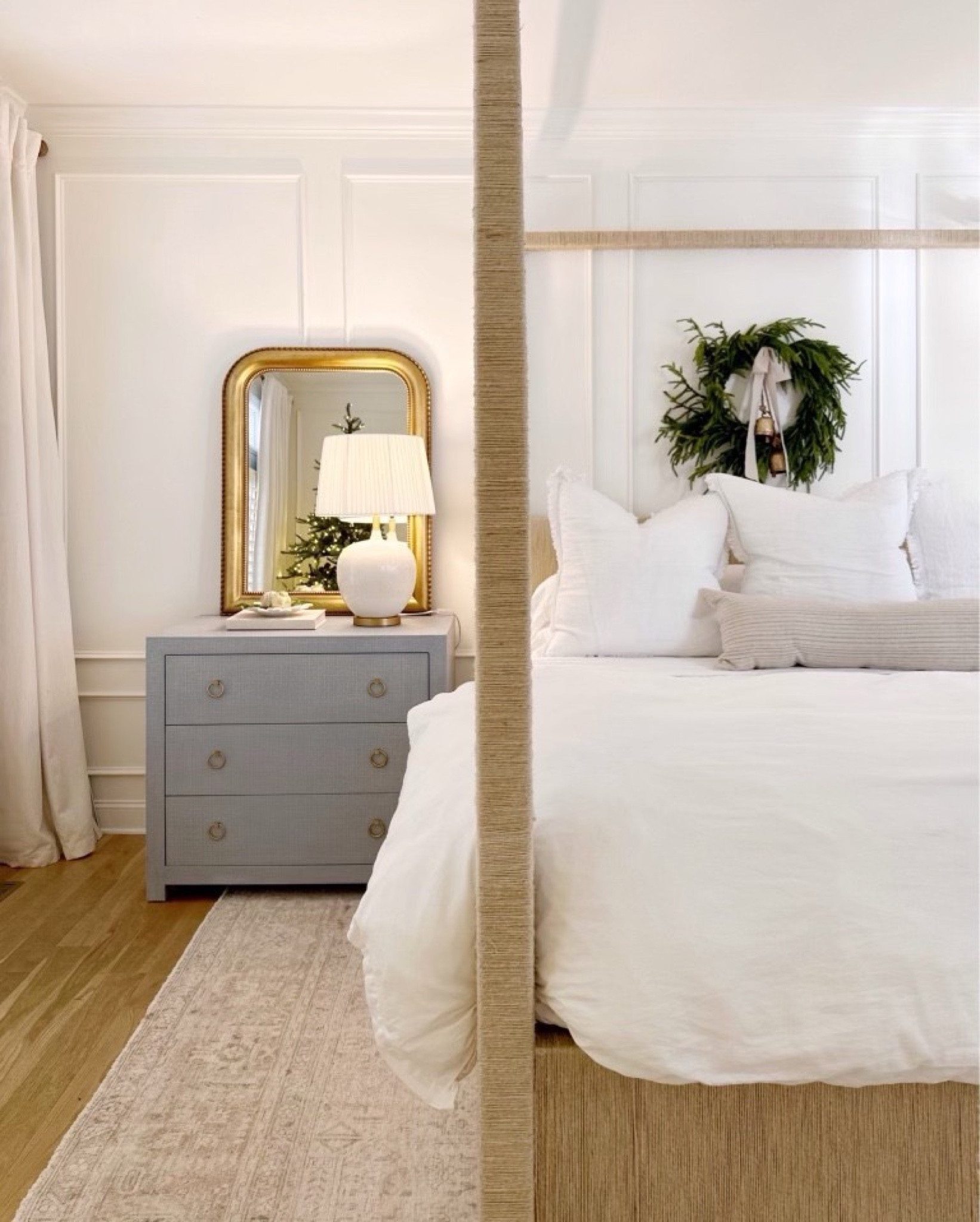 Christmas in the primary bedroom… can’t get any more beautiful and serene than this look! Grab this Norfolk pine wreath before it’s gone! 

#LTKHome #LTKSeasonal #LTKxPrimeDay