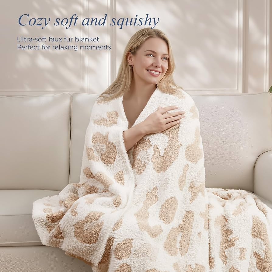 Waffle Knit Throw Blanket for Couch, Soft Cozy Chunky Knit Thick Knitted Blanket for Sofa, Bed, G... | Amazon (US)
