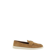 Prada Suede Loafer — Brown | Italist Inc.