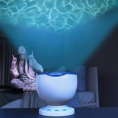 Calming Autism Sensory LED Light Projector Toy Relax Blue Night Music Projection | Amazon (US)