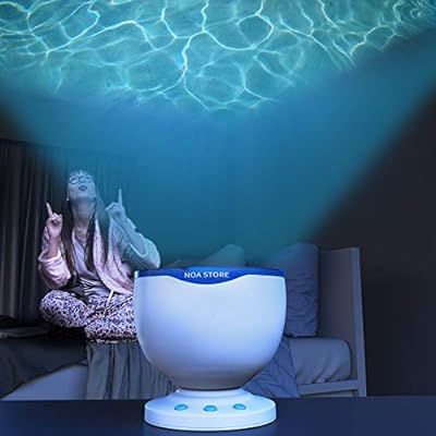 Calming Autism Sensory LED Light Projector Toy Relax Blue Night Music Projection | Amazon (US)