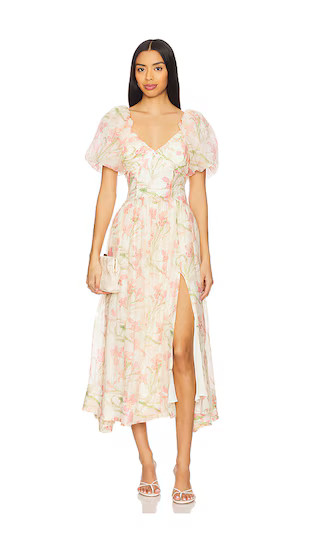 Sasilia Dress in Pink Cream Floral | Revolve Clothing (Global)