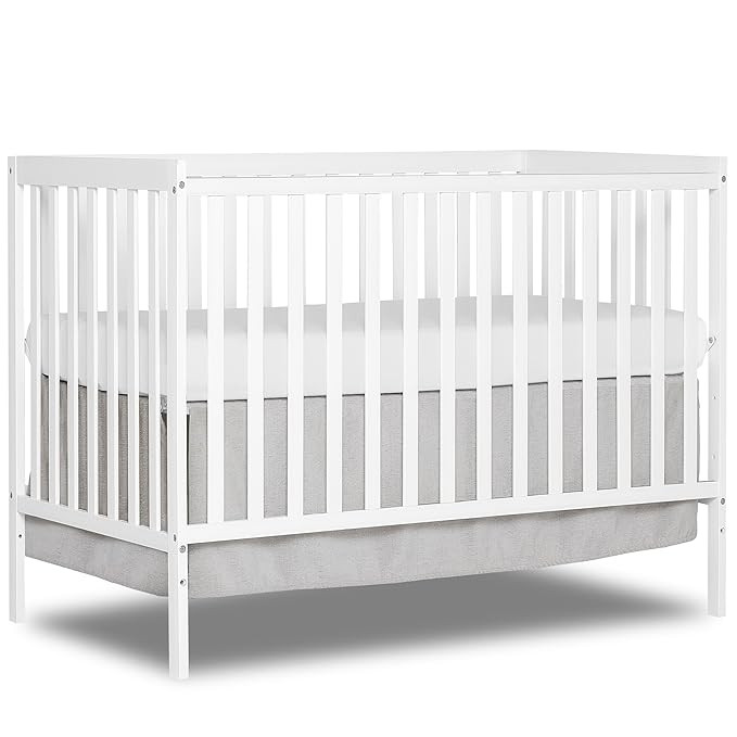 Synergy 5-In-1 Convertible Crib In White, made of New Zealand Pine wood, JPMA & Greenguard Gold C... | Amazon (US)