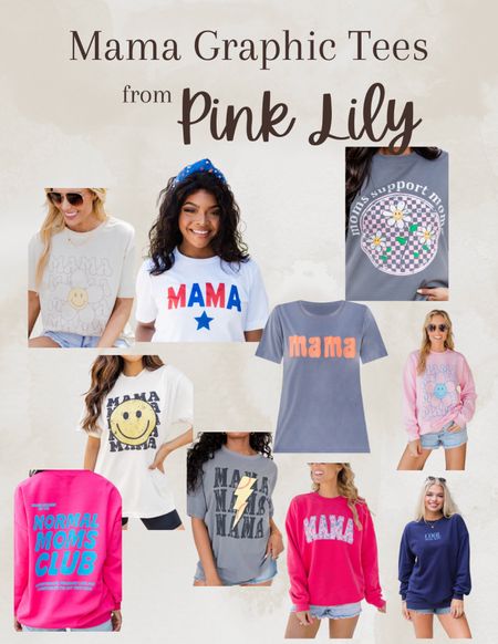 Mama graphic tees and graphic sweatshirts from Pink Lily

#LTKGiftGuide #LTKFindsUnder50 #LTKStyleTip
