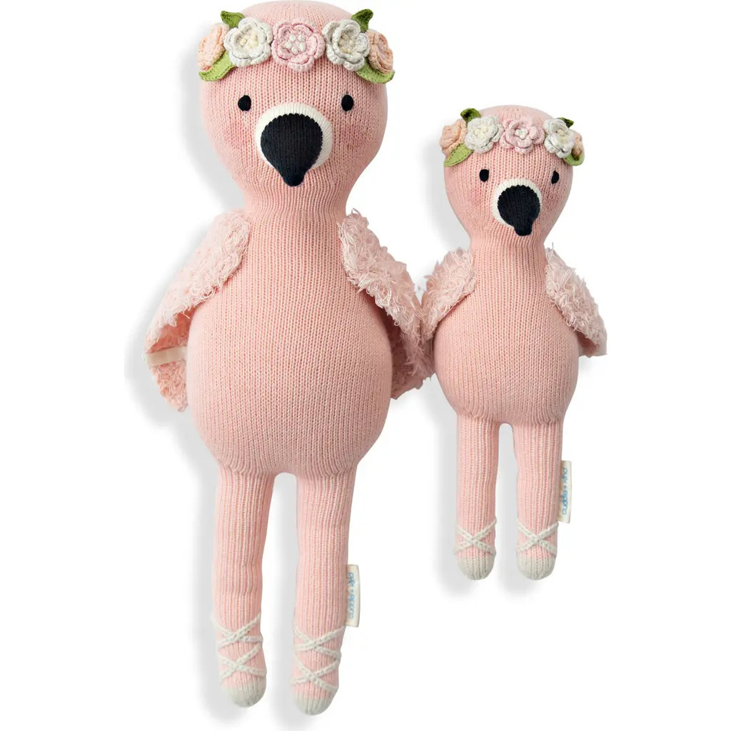 cuddle+kind cuddle + kind Mini Penelope the Flamingo Stuffed Animal in Pink at Nordstrom, Size Little | Nordstrom