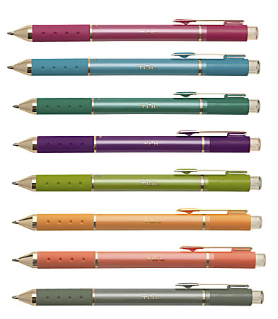 TUL GL Series Retractable Gel Pens Medium Point 0.8 mm Assorted Barrel Colors Assorted Deep Metal... | Office Depot and OfficeMax 