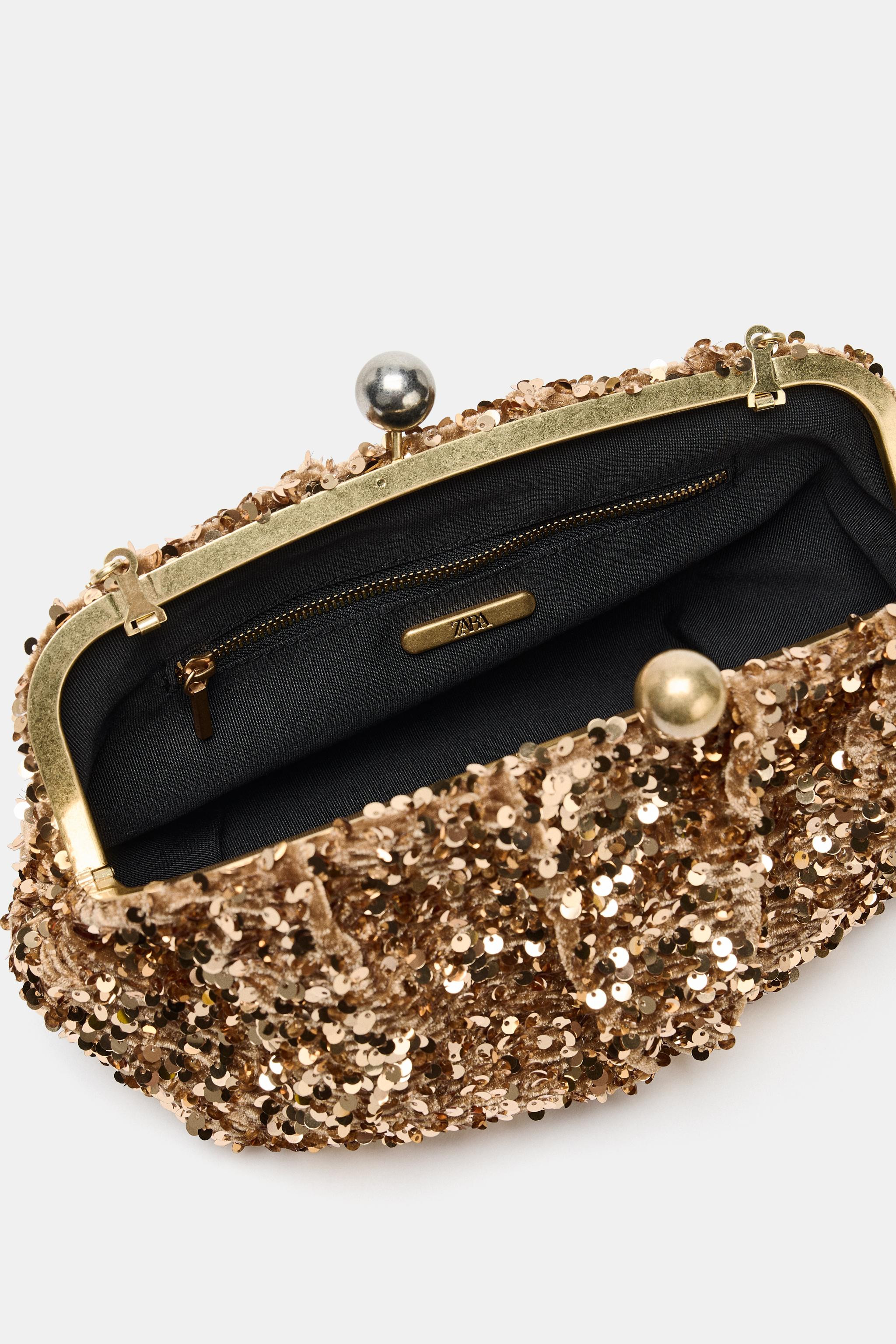 SEQUIN CLUTCH | Zara US