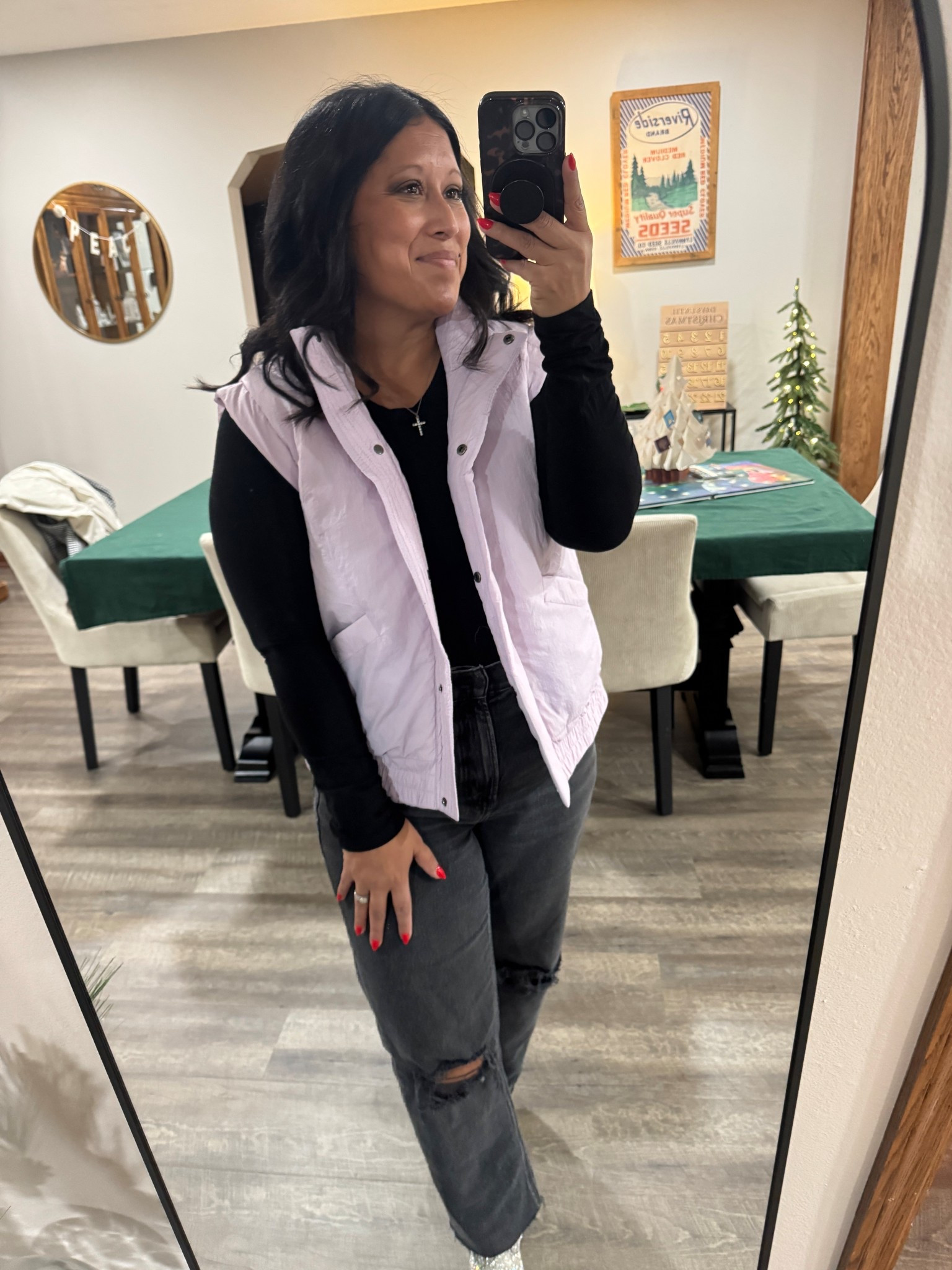 Love these straight jeans from American eagle + this vest comes in lots of colors! Size up one for a less cropped fit. 

#LTKPetite #LTKMidsize #LTKootd