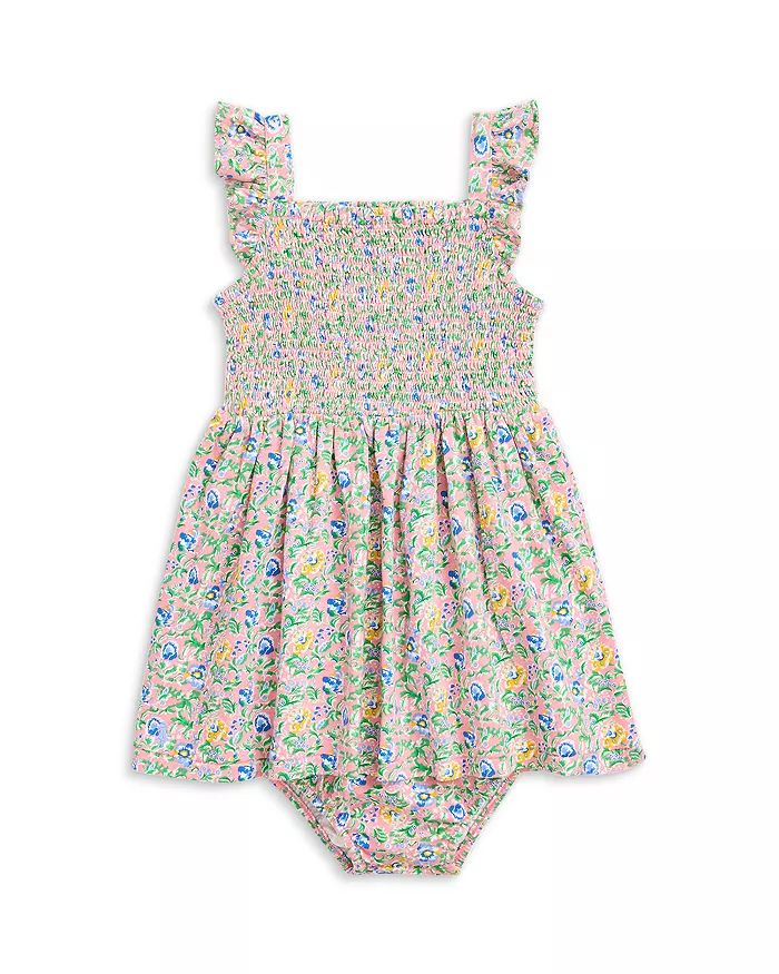 Girls' Floral Smocked Cotton Dress & Bloomer Set - Baby | Bloomingdale's (US)