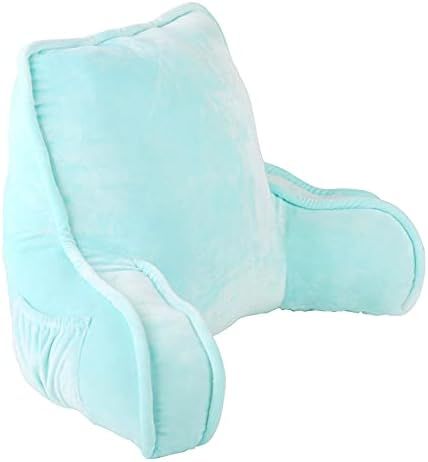 Home Soft Things Super Soft Bedrest Pillow Blue Lounger Backrest Reading Pillow for Bed with Arms... | Amazon (US)