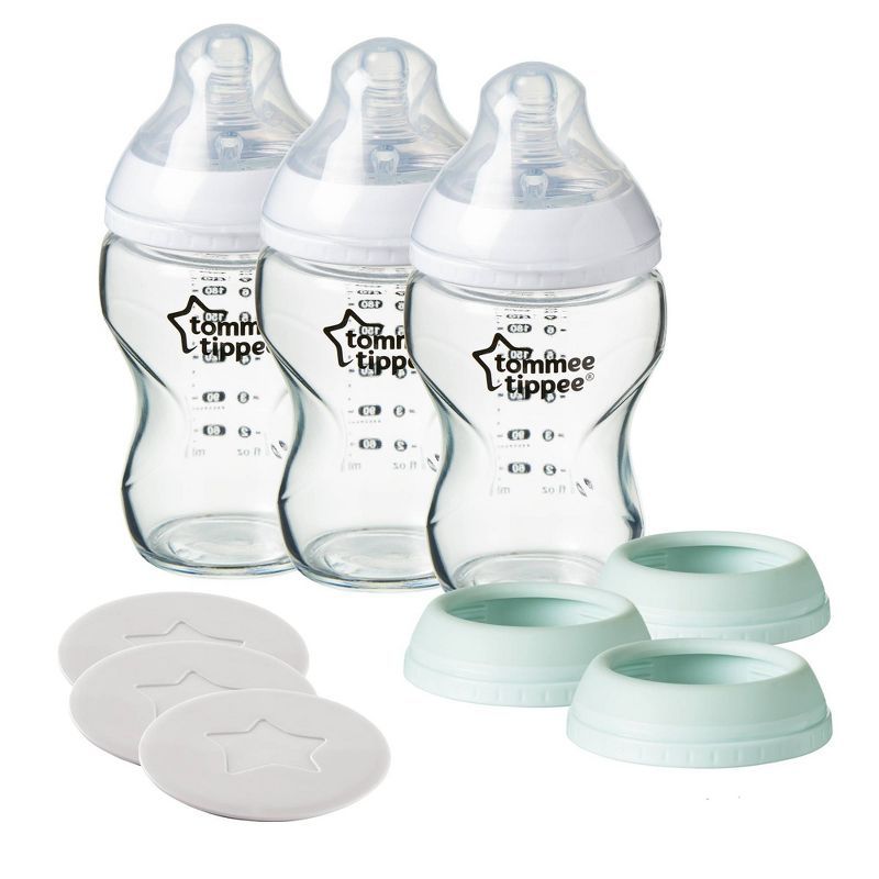 Tommee Tippee Closer to Nature Glass Baby Bottle Set - 9oz/3ct | Target