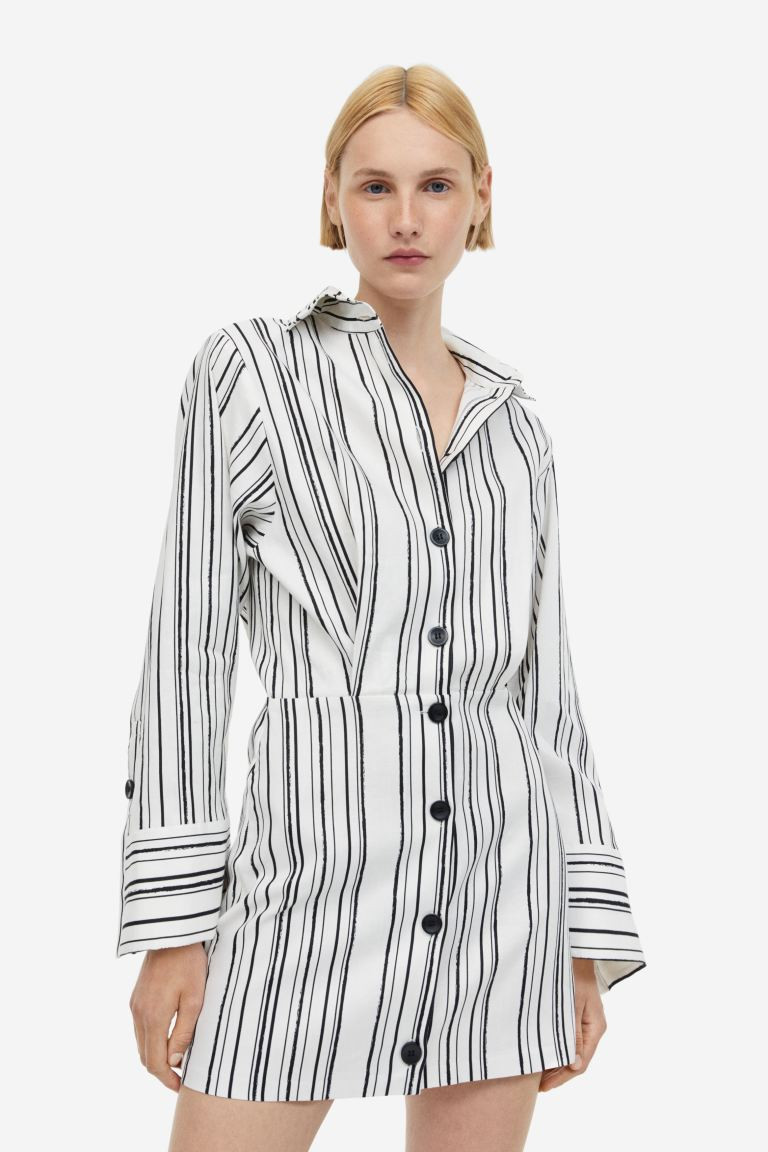 Linen blend shirt dress | H&M (DE, AT, CH, NL, FI)