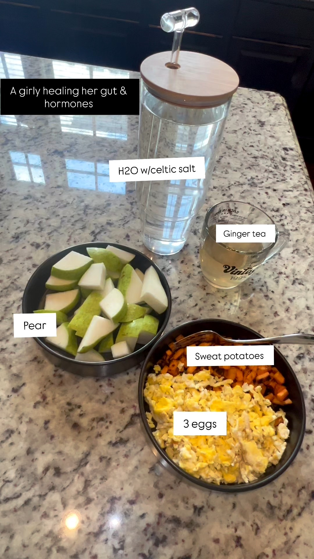 So I’m currently eating food that is low histamine. This was today’s breaking fast.
three eggs, sweet potato, pear, ginger, tea, water with Celtic salt.

#LTKFindsUnder50 #LTKSaleAlert #LTKSeasonal