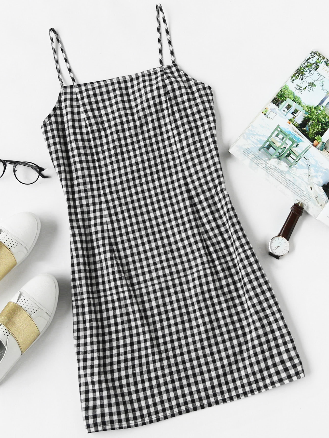 Gingham Print Cami Dress | SHEIN