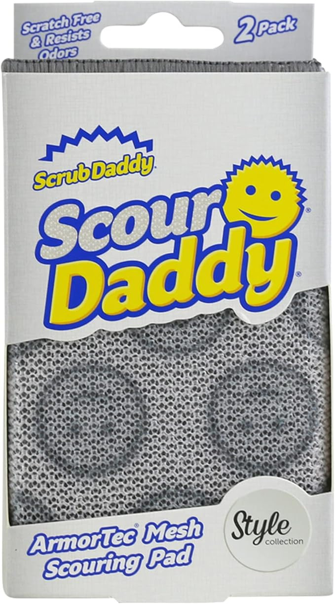 Scrub Daddy Scour Daddy Style, Scourers Non Scratch Scrubbing Sponge, Scouring Pads, Kitchen Spon... | Amazon (US)